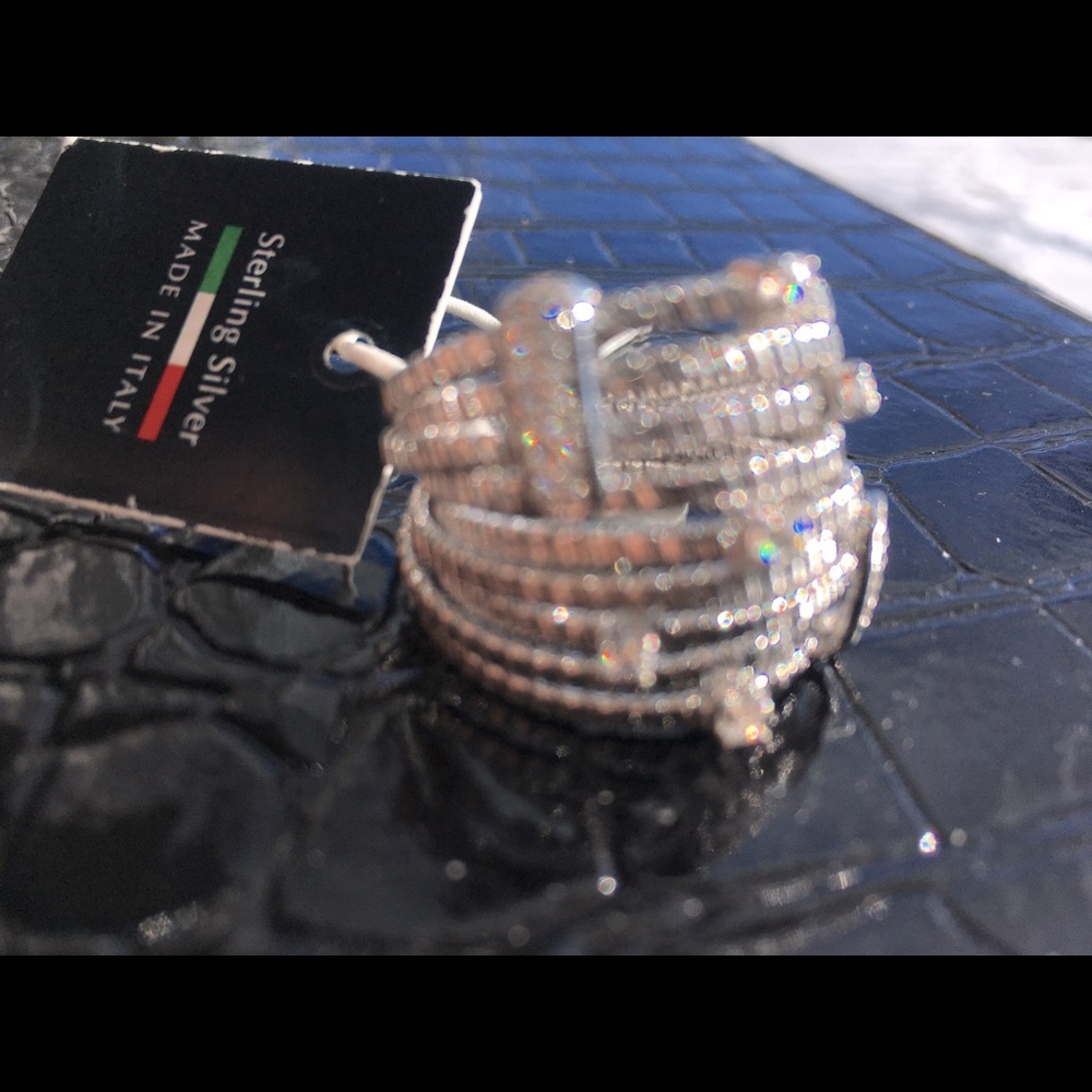 Marked ITALY SS 925 Ring NWT